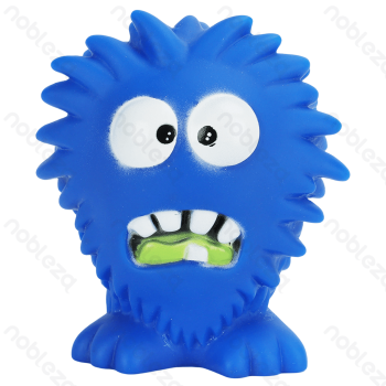 Squeaky rubber toy Spiky monster L8*W6.2*H9.5CM Purple