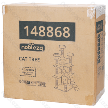 Cat tree L58*W72*H170cm Dark grey