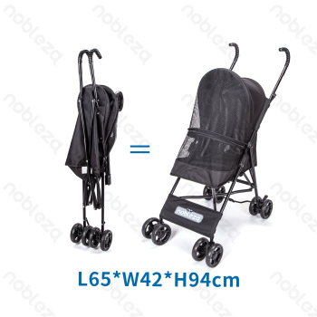 Pet stroller L65*W42*H94cm Black