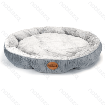 Pet bed Single item PV plush Round D80*H18cm Grey