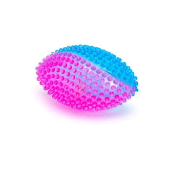 Świecąca wielokolorowa piłka LED rugby z kolcami