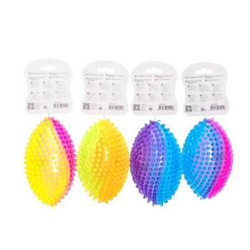 Świecąca wielokolorowa piłka LED rugby z kolcami