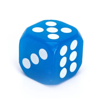 Zabawka dla psów. Świecąca kostka LED. Cztery kolory.