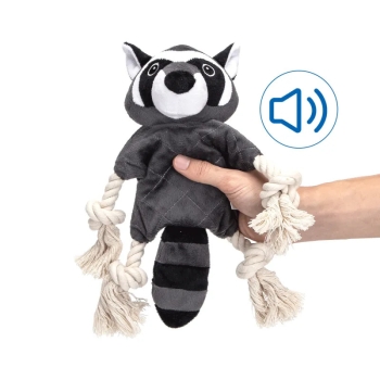 Pluszowa zabawka dla psa z dźwiękiem - szop 36cm