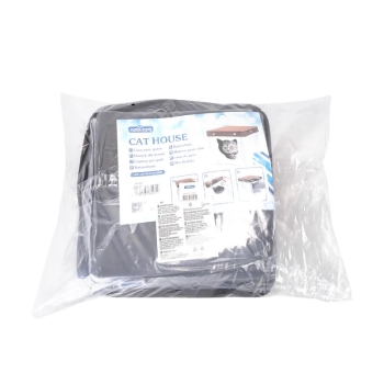 Kwadratowy półzamknięty domek dla kota 34x34x33cm