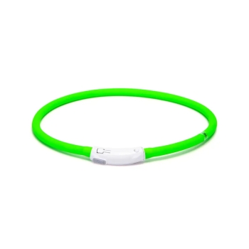 Świecąca Obroża silikonowa LED z 3 trybami świecenia 71,6cm dowolnie skracalna