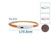 Świecąca Obroża LED z PVC z 3 trybami świecenia dowolnie skracalna 70.8cm