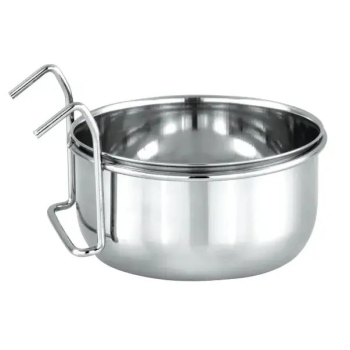 Karmnik dla ptaków rozmiar S 7.75x5.1 cm miseczka ze stali nierdzewnej