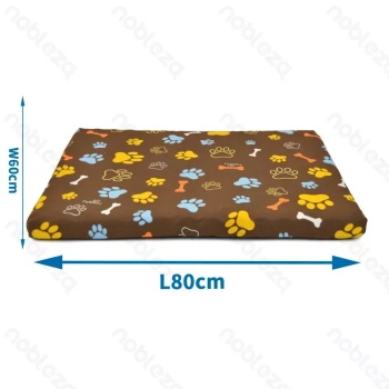 Poduszka z 80x60x5cm dla psa lub kota z miękkiej gąbki z poszewką