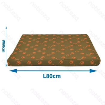 Poduszka z 80x60x5cm dla psa lub kota z miękkiej gąbki z poszewką