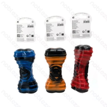 Kolorowa kość 14.7x7x4cm dla psa zabawka gryzak dla psa z dźwiękiem