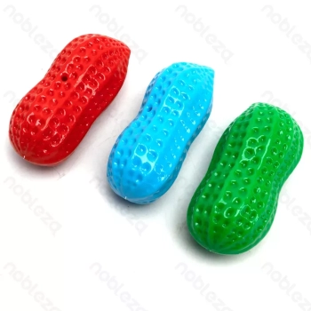Orzeszek ziemny 12.5x6x4.8cm gumowa zabawka dla psa gryzak z dźwiękiem