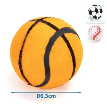 Gumowa piłka sportowa 6.3cm gryzak zabawka dla psa do rzucania i żucia
