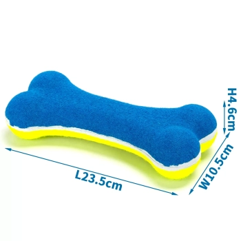 Kolorowa gumowa kość 11.5x5.5x2cm gryzak zabawka dla psa do rzucania