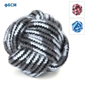 Piłka sznurkowa 6cm zabawka gryzak dla psa supeł z bawełnianej liny