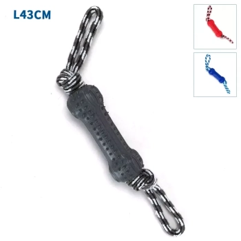 Szarpak dla psa 43cm pleciony sznur z gnatem do zabaw i treningu
