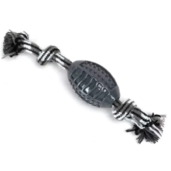 Szarpak dla psa 25cm pleciony sznur z cukierkiem do zabaw i treningu