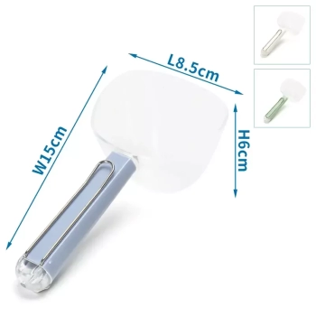 Łyżka do nakładania karmy z klipsem do zamykania torebek poj. 180ml