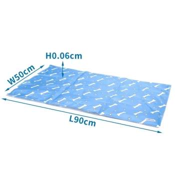 Mata 90x50cm chłodząca dla psa lub kota żelowa z nadrukiem w kostki