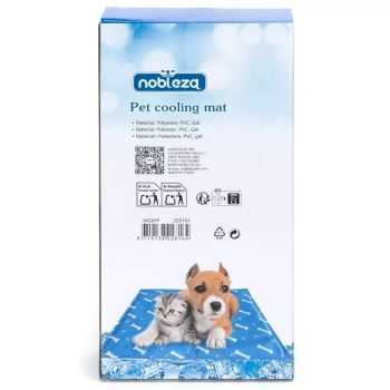 Mata 65x50cm chłodząca dla psa lub kota żelowa z nadrukiem w kostki