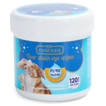 Chusteczki do usuwania plam z łez z serii Pure Water opak. 120 szt.