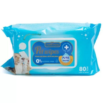 Chusteczki higieniczne z serii Pure Water 80 szt. do sierści zwierząt