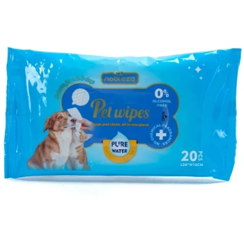 Chusteczki higieniczne z serii Pure Water 20 szt. do sierści zwierząt