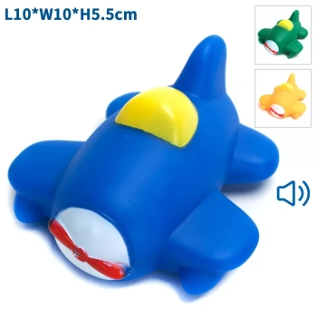 Samolot dla psa gryzak z piszczkiem zabawka do rzucania z winylu