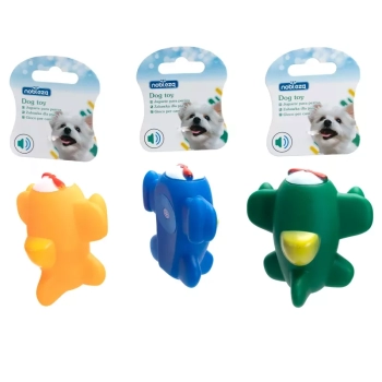 Samolot dla psa gryzak z piszczkiem zabawka do rzucania z winylu