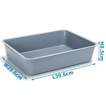 Kuweta dla kota 39,6x29,6x8,5cm klasyczna otwarta łatwa w czyszczeniu