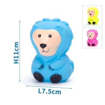 Małpka dla psa gryzak z piszczkiem zabawka do rzucania z winylu