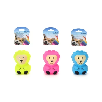 Małpka dla psa gryzak z piszczkiem zabawka do rzucania z winylu