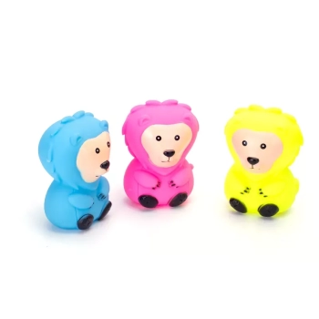 Małpka dla psa gryzak z piszczkiem zabawka do rzucania z winylu