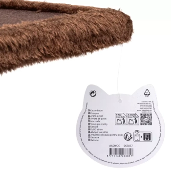 Drapak dla kota 34x34x47cm z miękką piłką i kwadratową półką platformą Nobleza