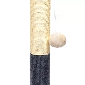 Słupek wspinaczkowy dla kota 29,5x29,5x50cm z piłeczką na sznurku Nobleza