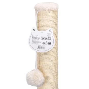 Słupek wspinaczkowy dla kota 29,5x29,5x50cm z piłeczką na sznurku Nobleza