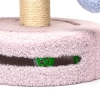 Drapak dla kota 25x25x30cm z miękką piłką i półką w kształcie kwiatu Nobleza