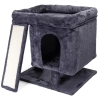 Drapak dla kota 58x56x54cm z przytulnym domkiem i platformą leżanką