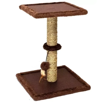 Drapak dla kota 34x34x47cm z miękką piłką i kwadratową półką platformą Nobleza