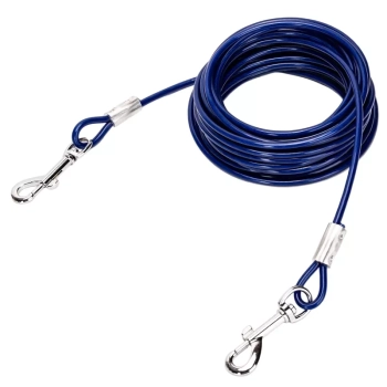 Linka 6m stalowa smycz mocny długi kabel do wiązania psów 0.5cm