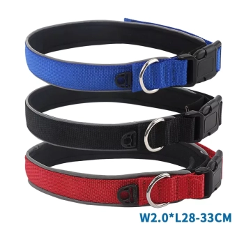 Odblaskowa obroża dla psa z nylonu Rozmiar S