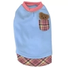 Bluza dres XXL 45 cm golf dla psa z naszywką misia miękka i wygodna