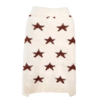 Sweter dla psa XS 20 cm żakardowy w gwiazdki Nobleza
