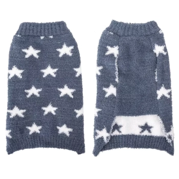 Sweter dla psa XL 40 cm żakardowy w gwiazdki
