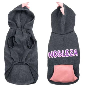 Bluza XXL 45cm dla psa z kapturem kieszonką nadrukiem miękka i wygodna