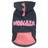 Bluza XXL 45cm dla psa z kapturem kieszonką nadrukiem miękka i wygodna