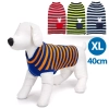 Sweter dla psa XL 40 cm w kontrastowe paski miękki ciepły i wygodny
