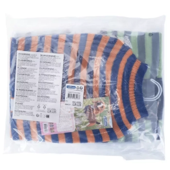 Sweter dla psa XL 40 cm w kontrastowe paski miękki ciepły i wygodny