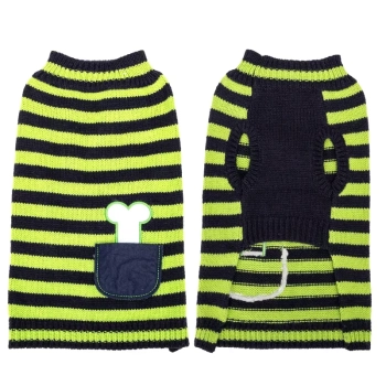 Sweter dla psa XXL 45 cm w kontrastowe paski miękki ciepły i wygodny
