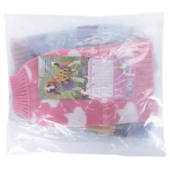 Sweter dla psa XS 20 cm żakardowy w ciapki miękki ciepły i wygodny